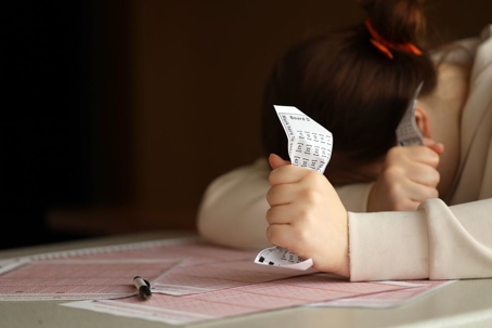 Woman losing the lottery
