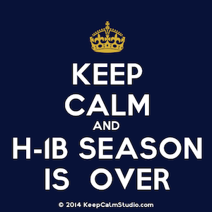 H-1B Season is Over
