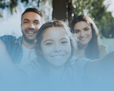 Immigrant family with young daughter